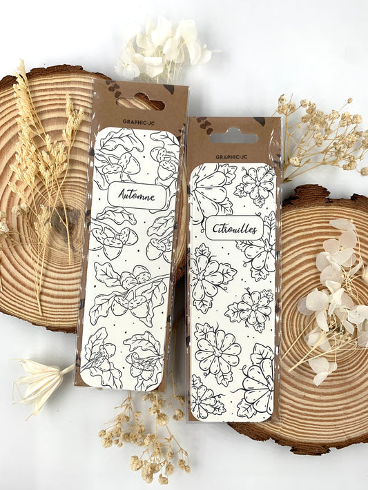 Marque page à colorier "Automne"