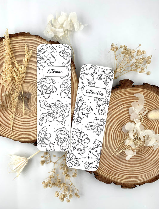 Marque-pages à colorier