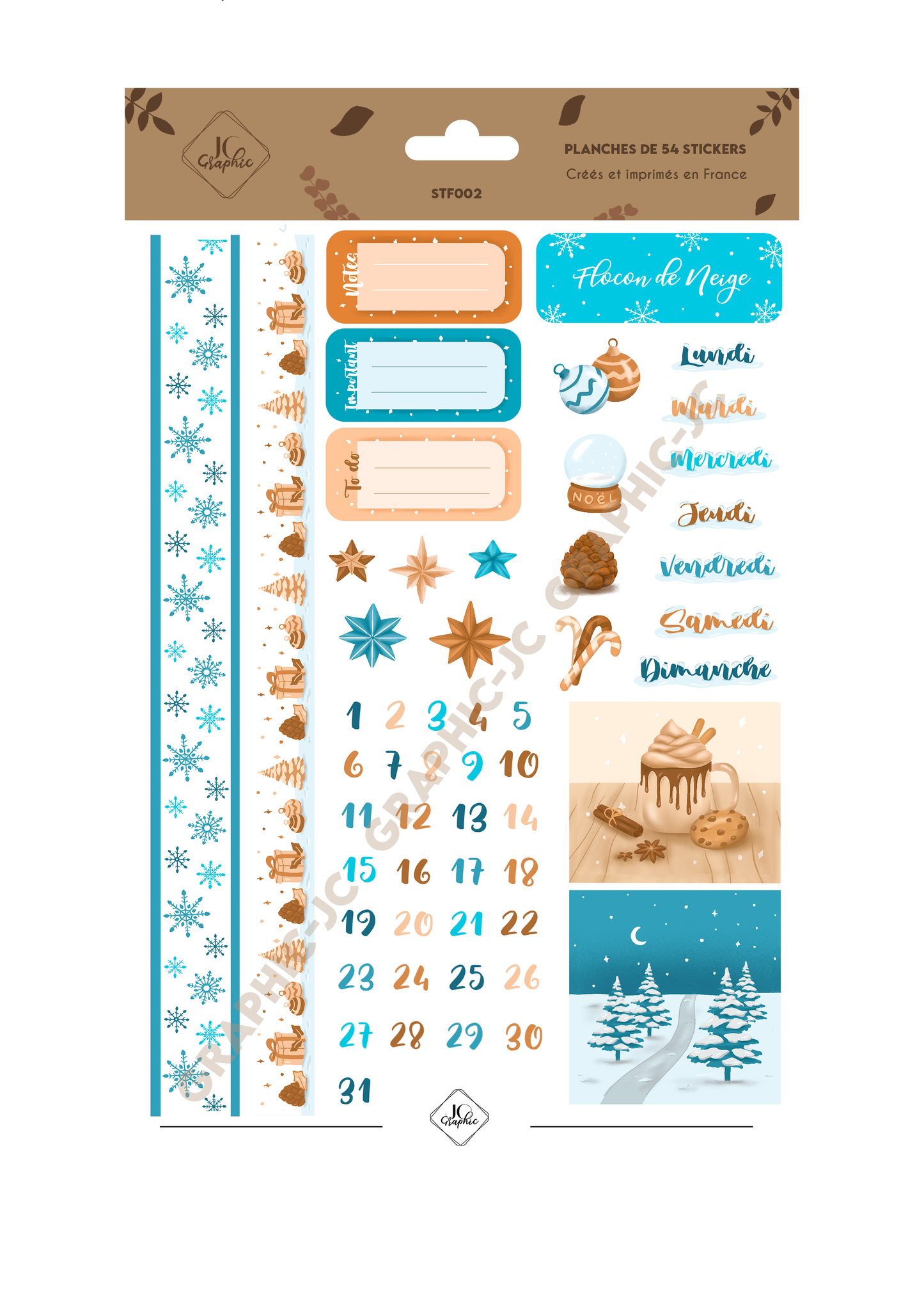 Stickers fonctionnels "Flocon de neige"