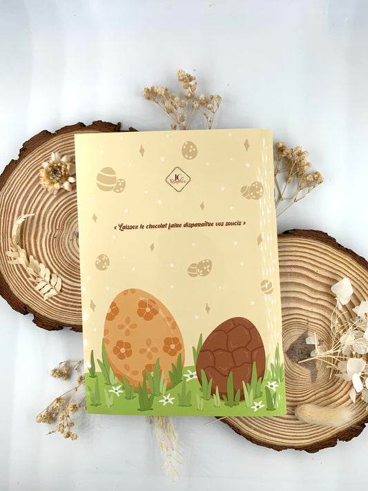 Cahier de notes "Chocolats de Pâques"