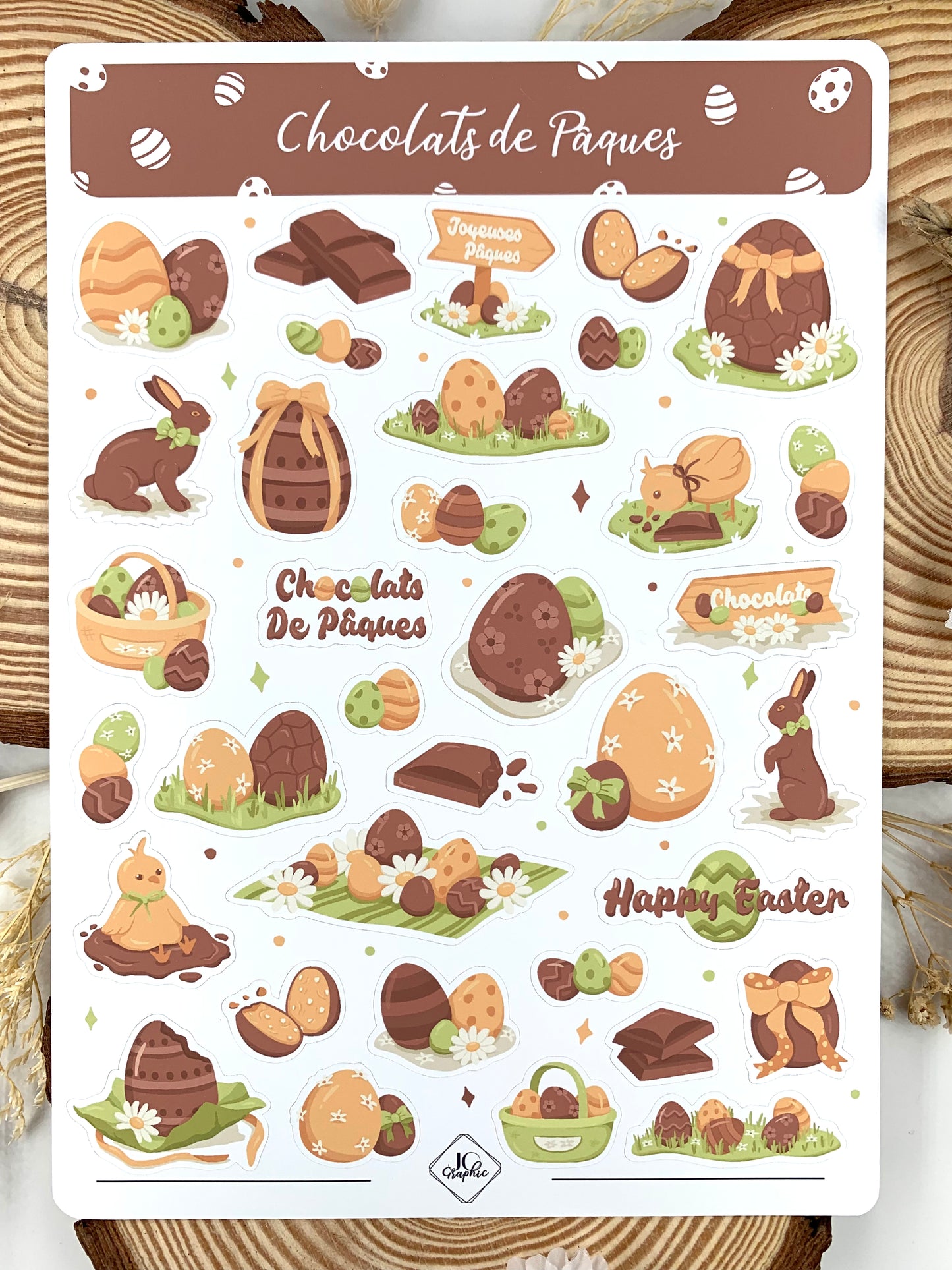 Stickers "Chocolats de Pâques"