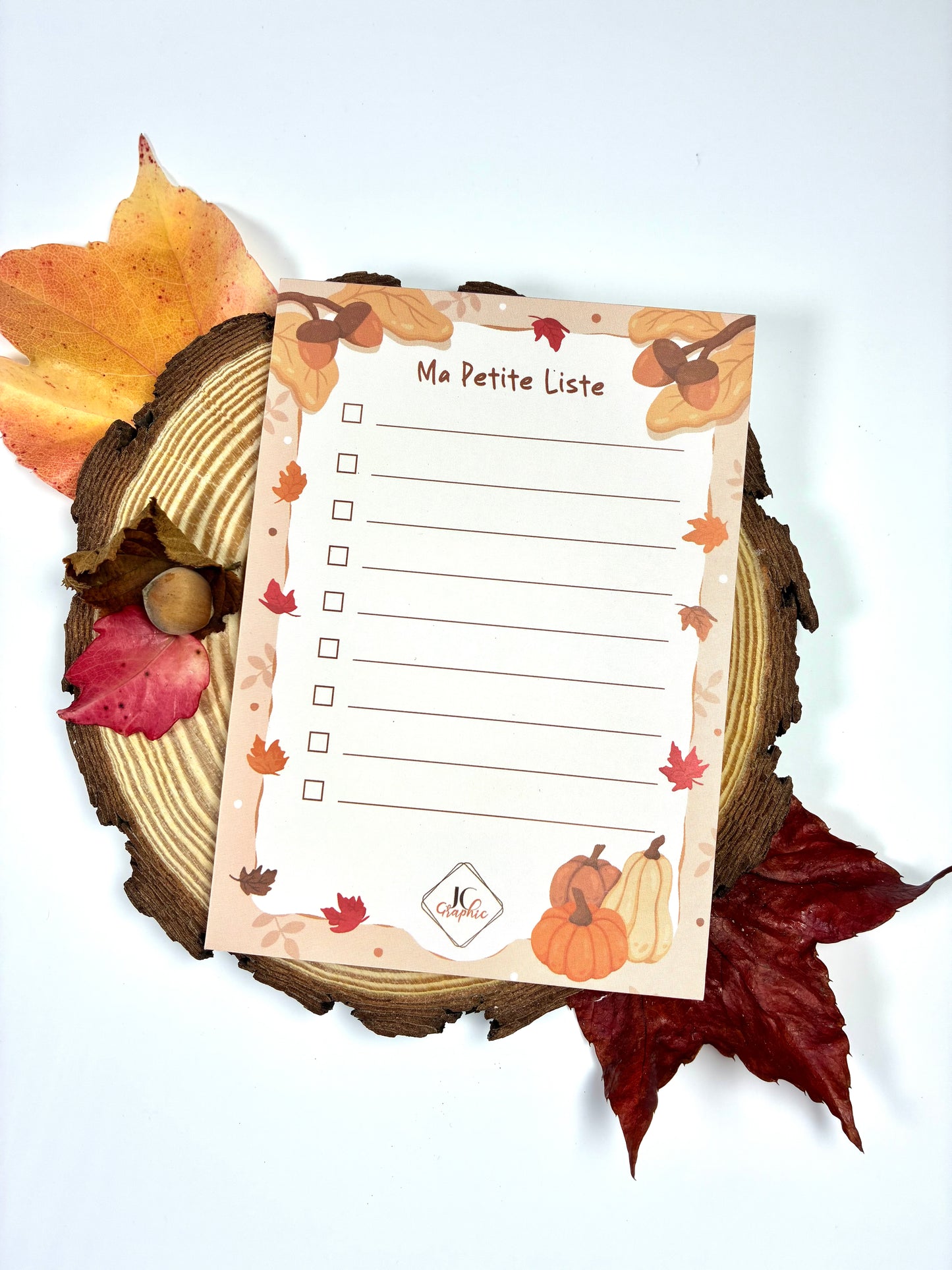 Lot de 3 blocs notes "Automne"