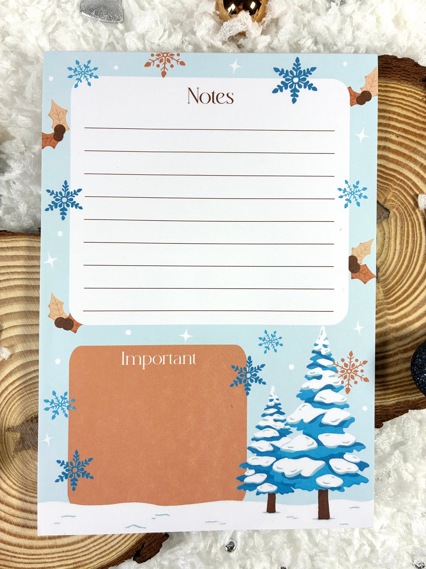 Bloc notes "Hiver"