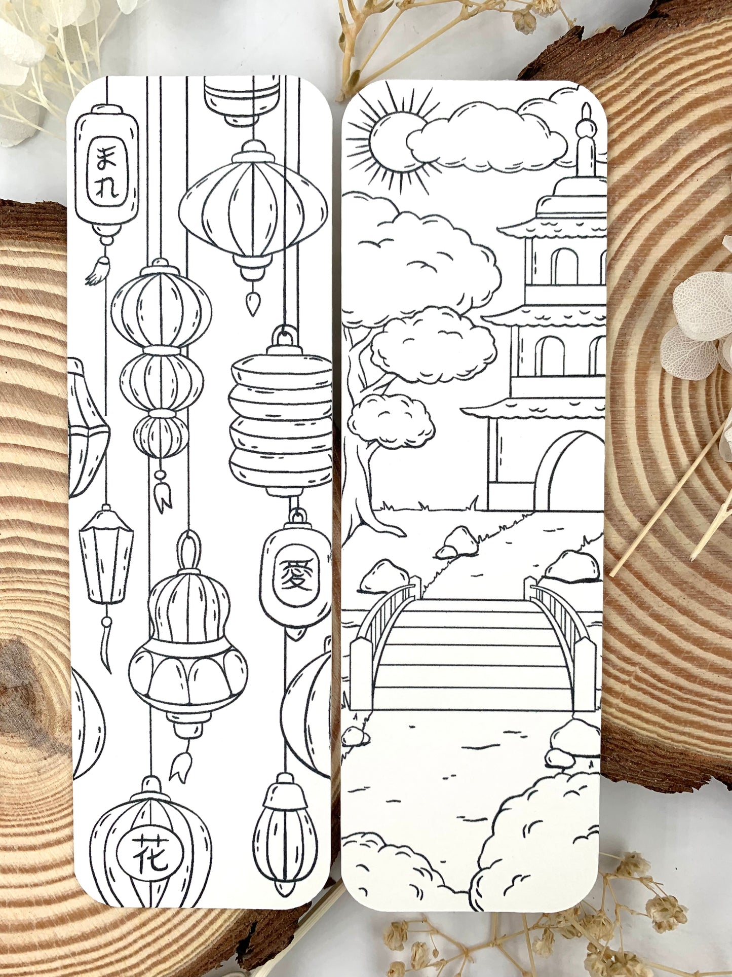 Marque page à colorier "Japon"