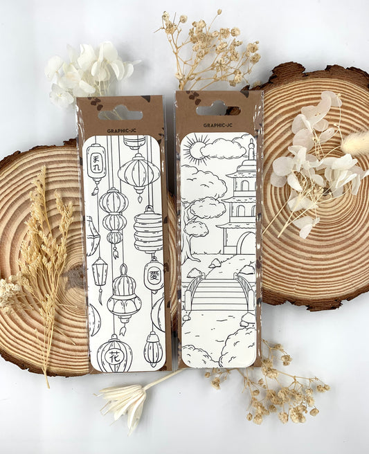 Marque page à colorier "Japon"