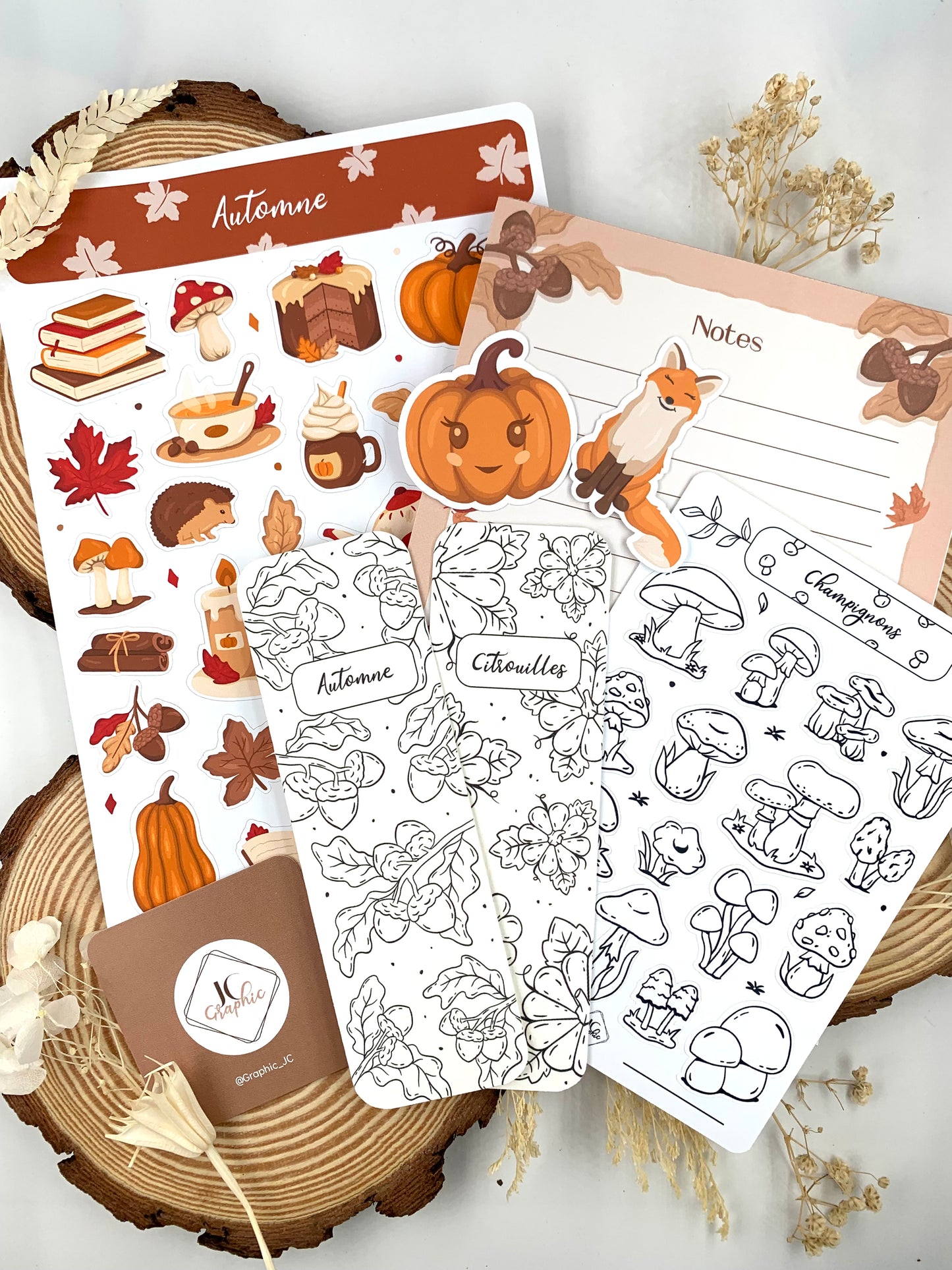 Box de papeterie thème "Automne"
