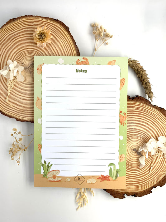 Bloc-notes "Coquillages"