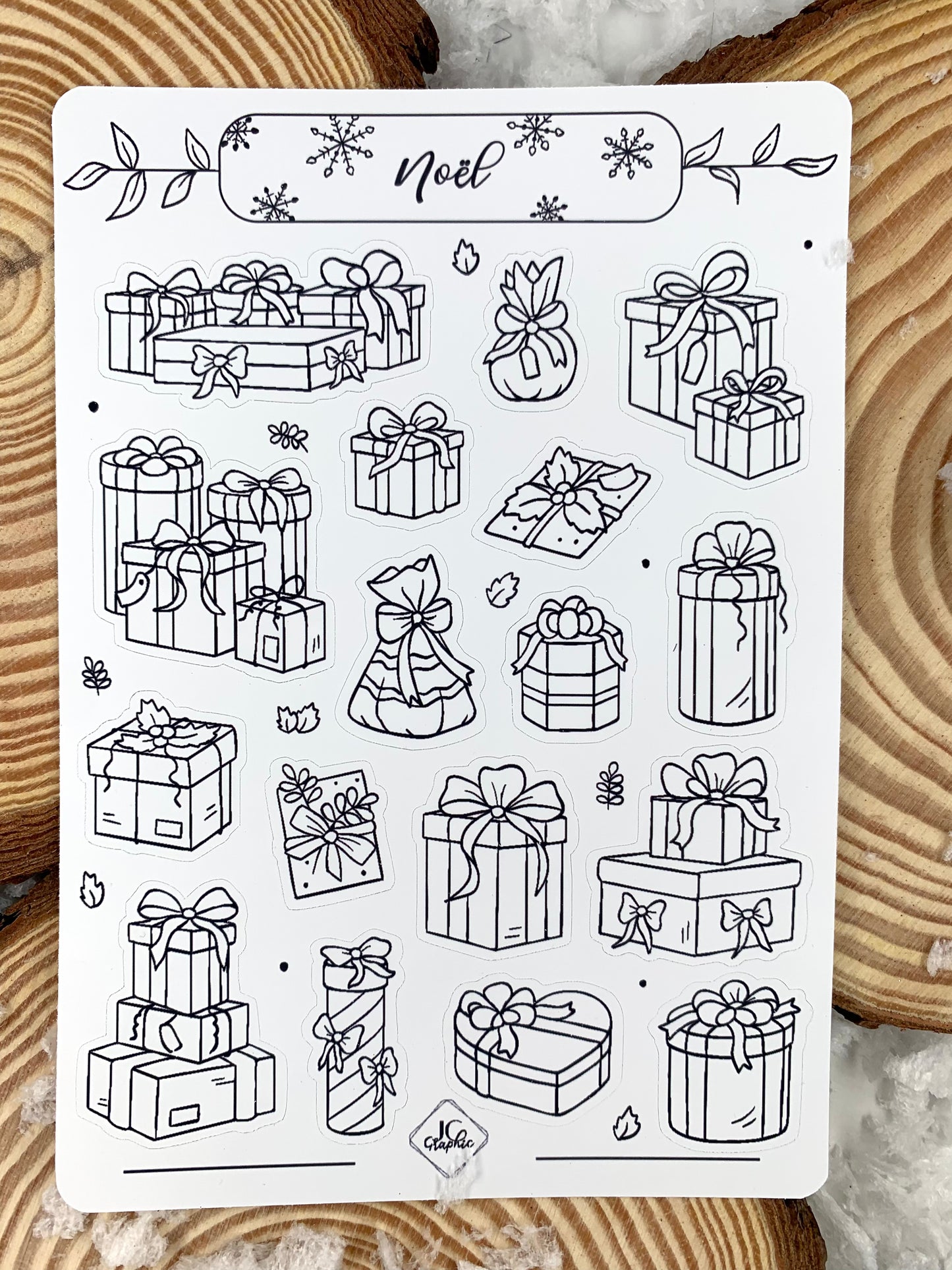 Stickers à colorier "Noël"