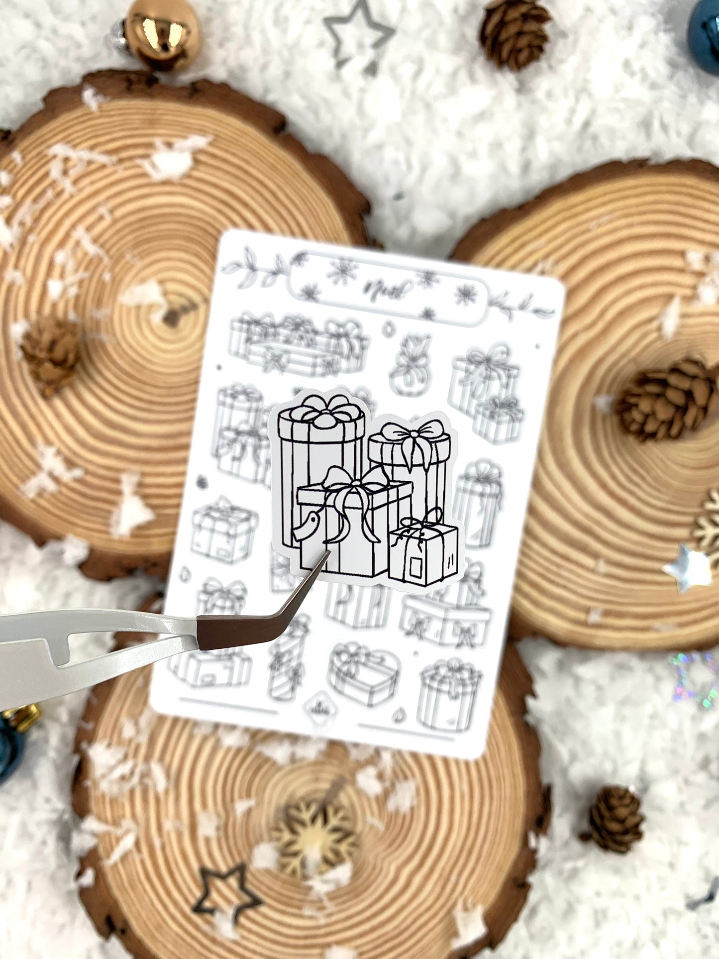 Stickers à colorier "Noël"