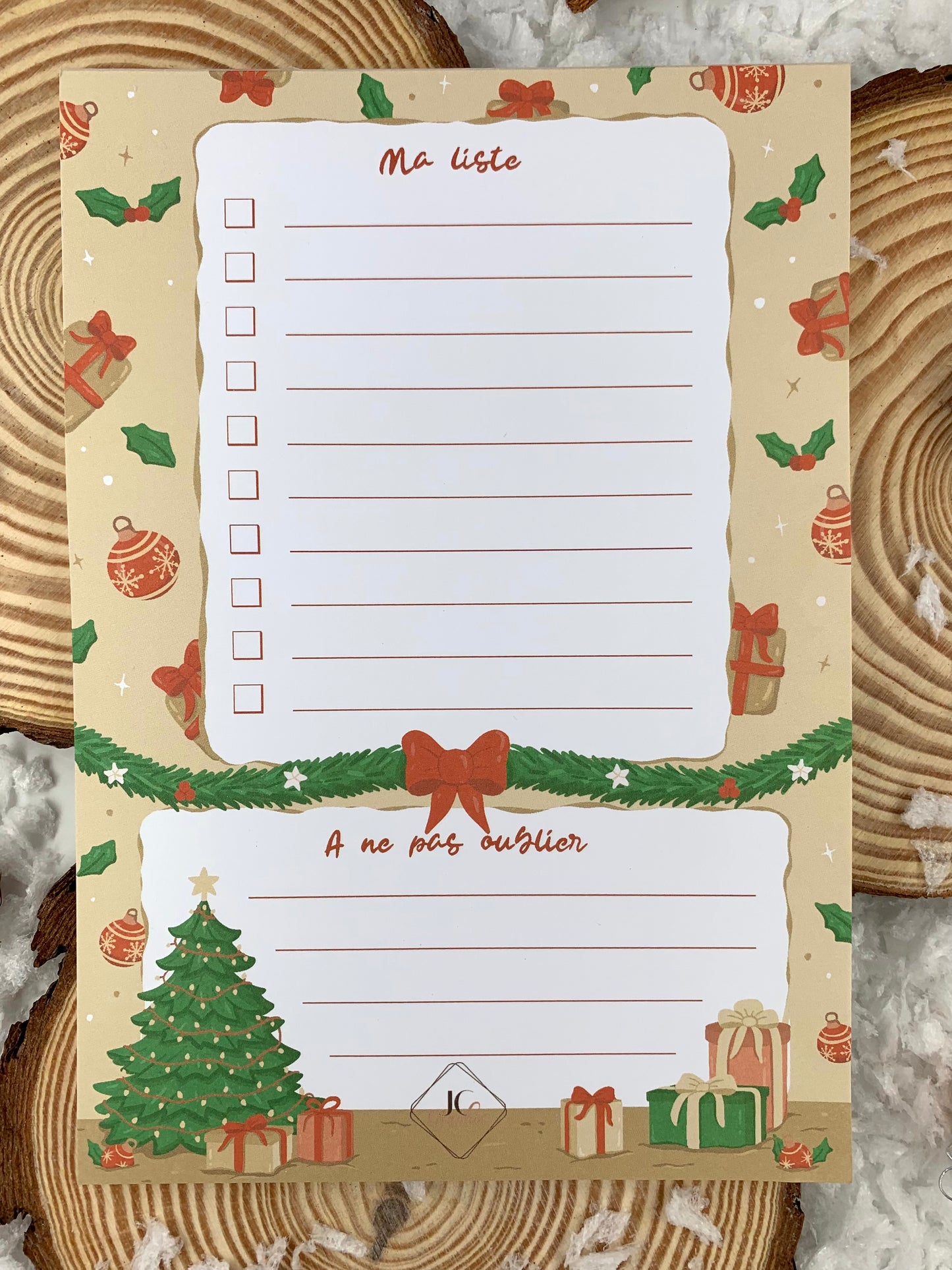 Bloc-notes "Merry Christmas"