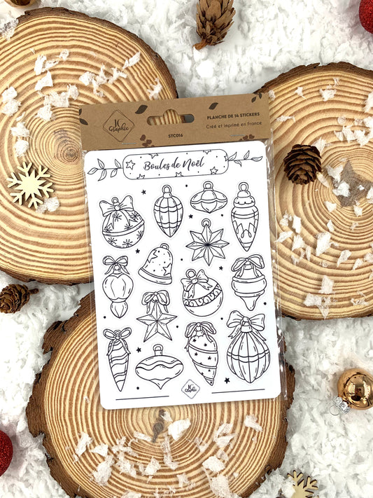 Stickers à colorier "Merry Christmas"