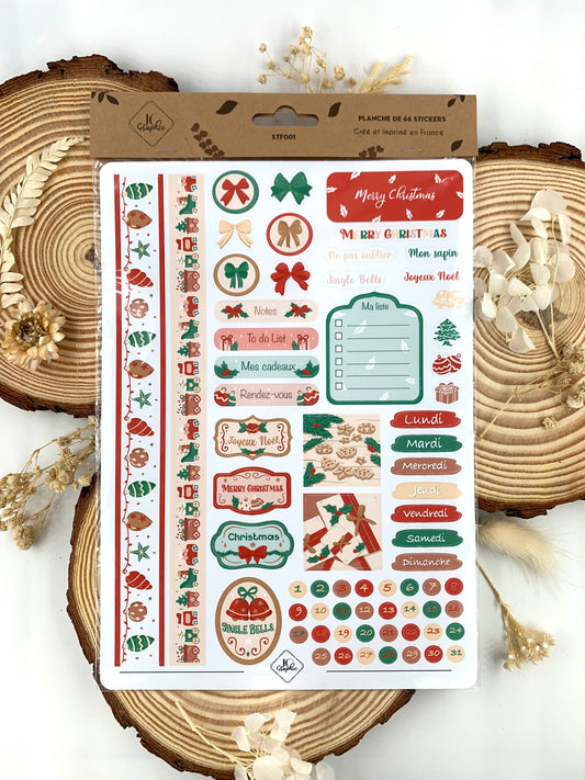 Stickers fonctionnels "Merry Christmas"
