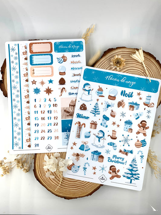 Lot stickers "Flocon de Neige"