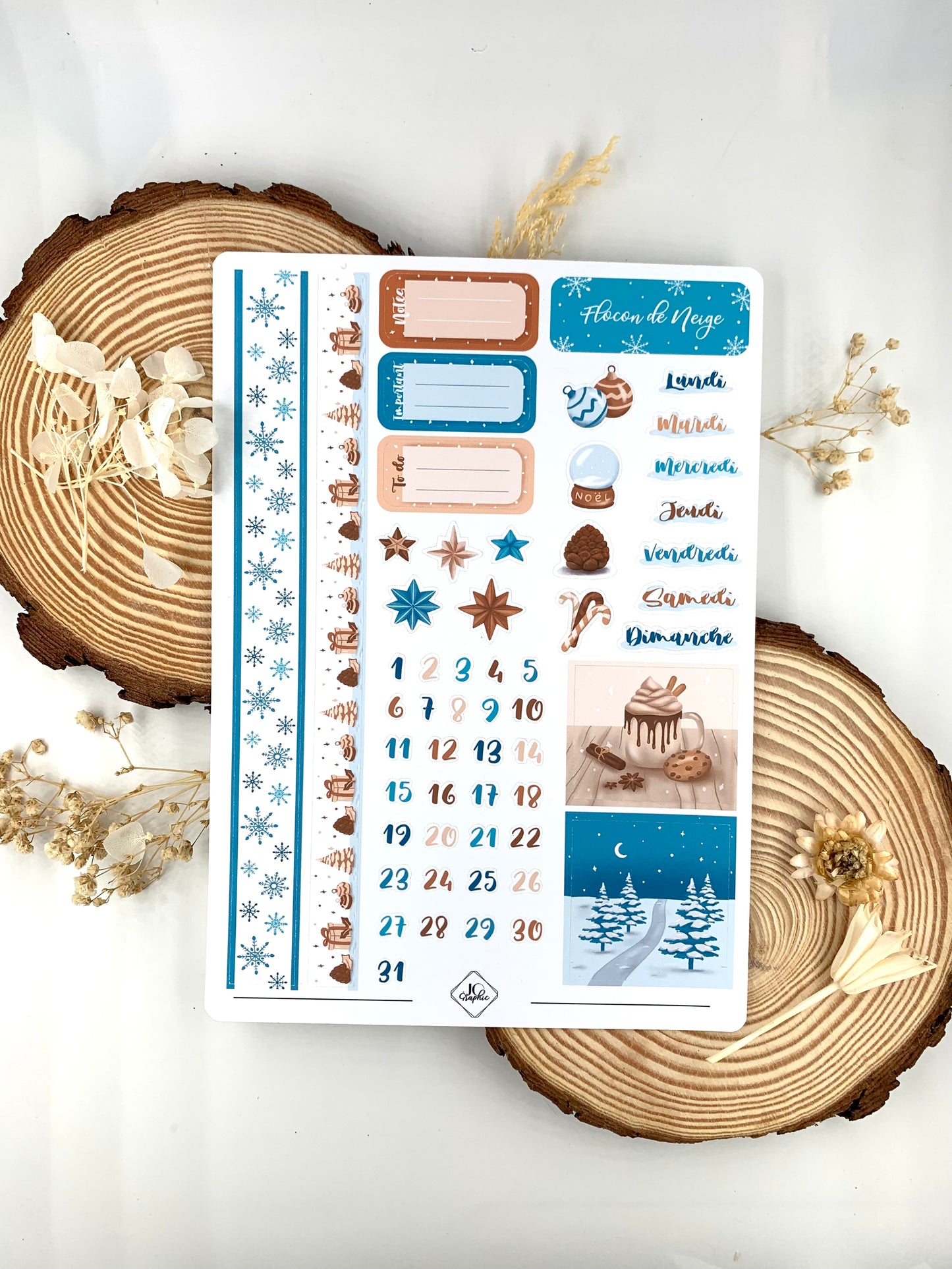 Stickers fonctionnels "Flocon de neige"