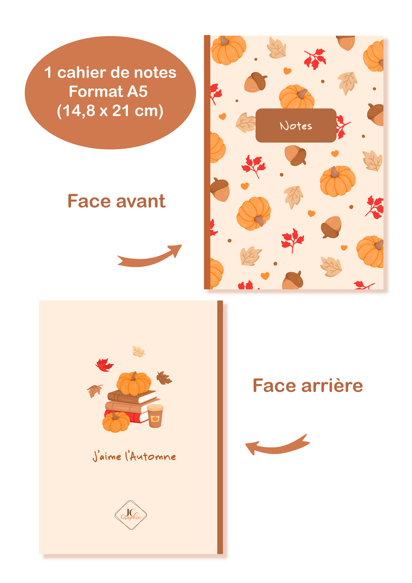 Box de papeterie thème "Automne"