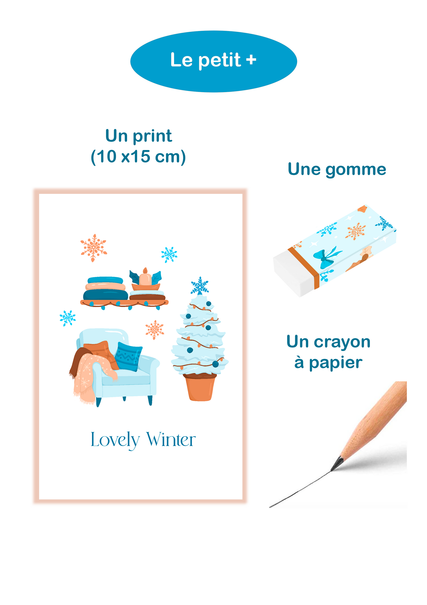 Box de papeterie thème "Hiver"