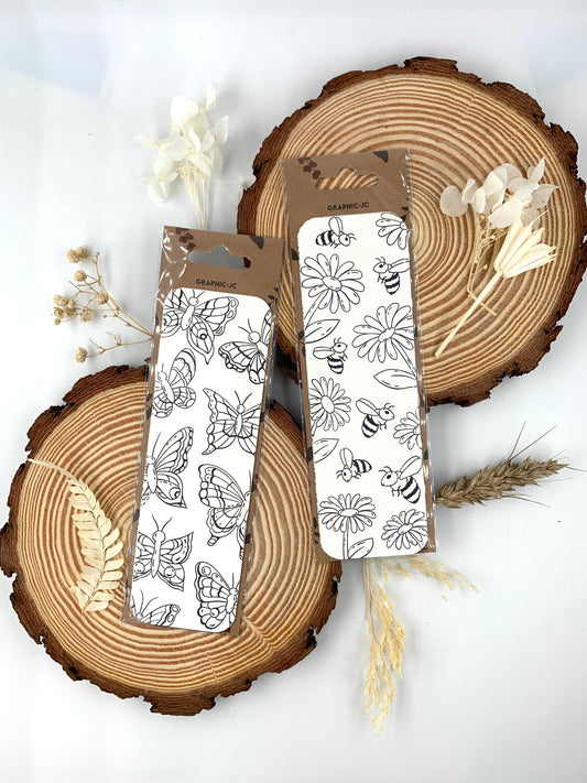 Marque page à colorier "Insectes"