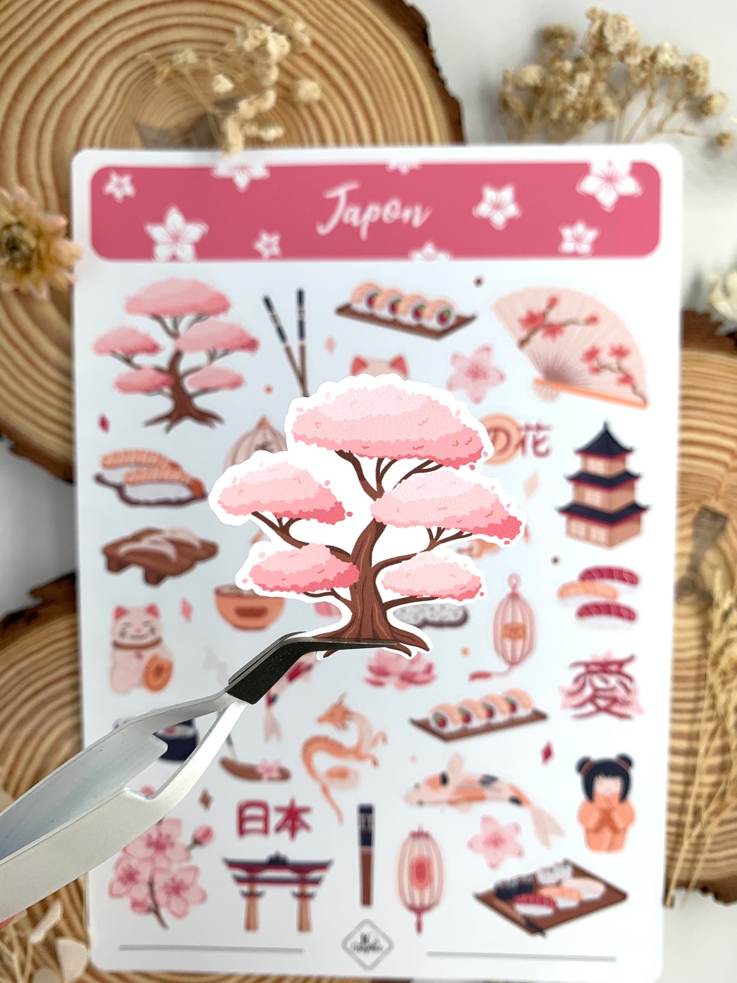 Lot stickers "Chine et Japon"