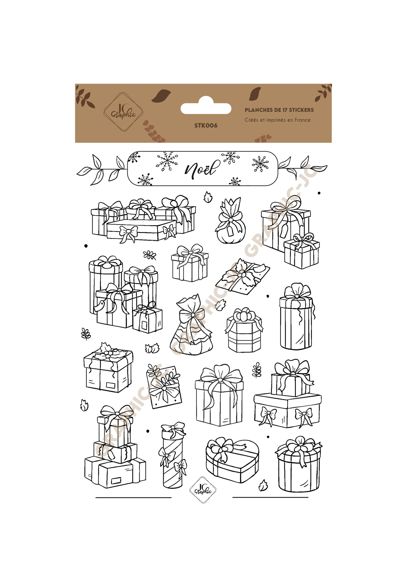 Stickers à colorier "Noël"