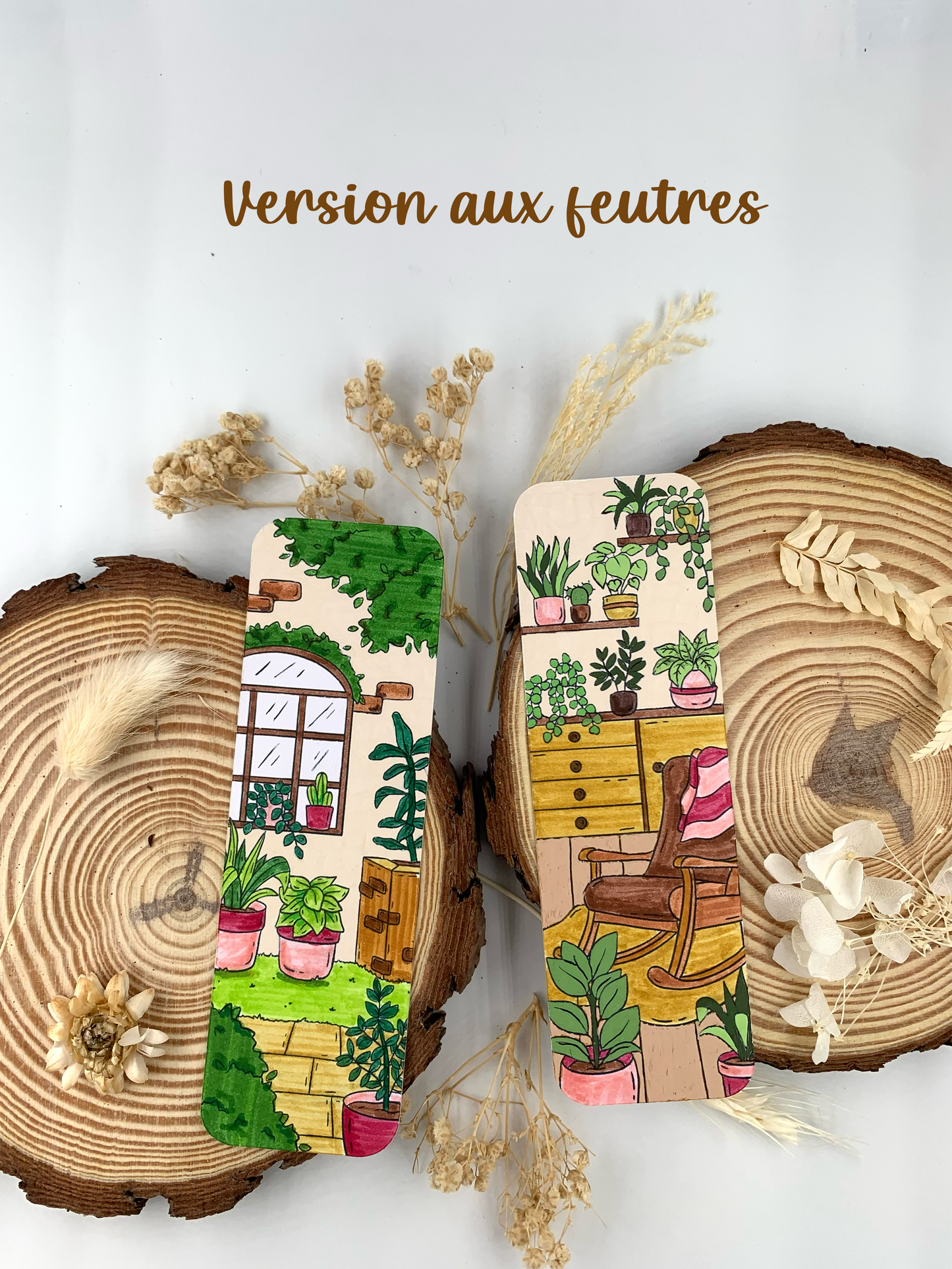 Marque page à colorier "Plantes"