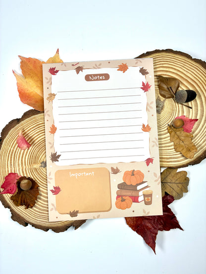 Lot de 3 blocs notes "Automne"