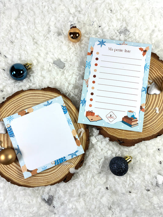 Lots de 2 blocs-notes "Hiver"