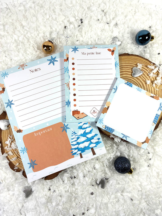 Lot de 3 blocs notes "Automne"