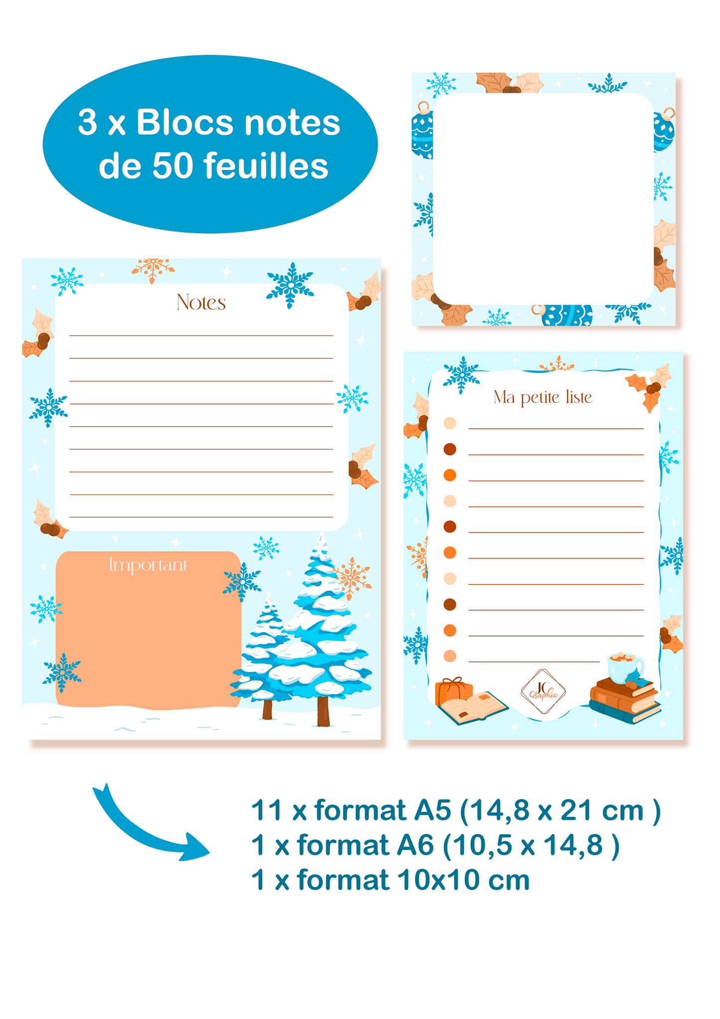 Box de papeterie thème "Hiver"