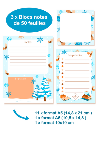 Box de papeterie thème "Hiver"