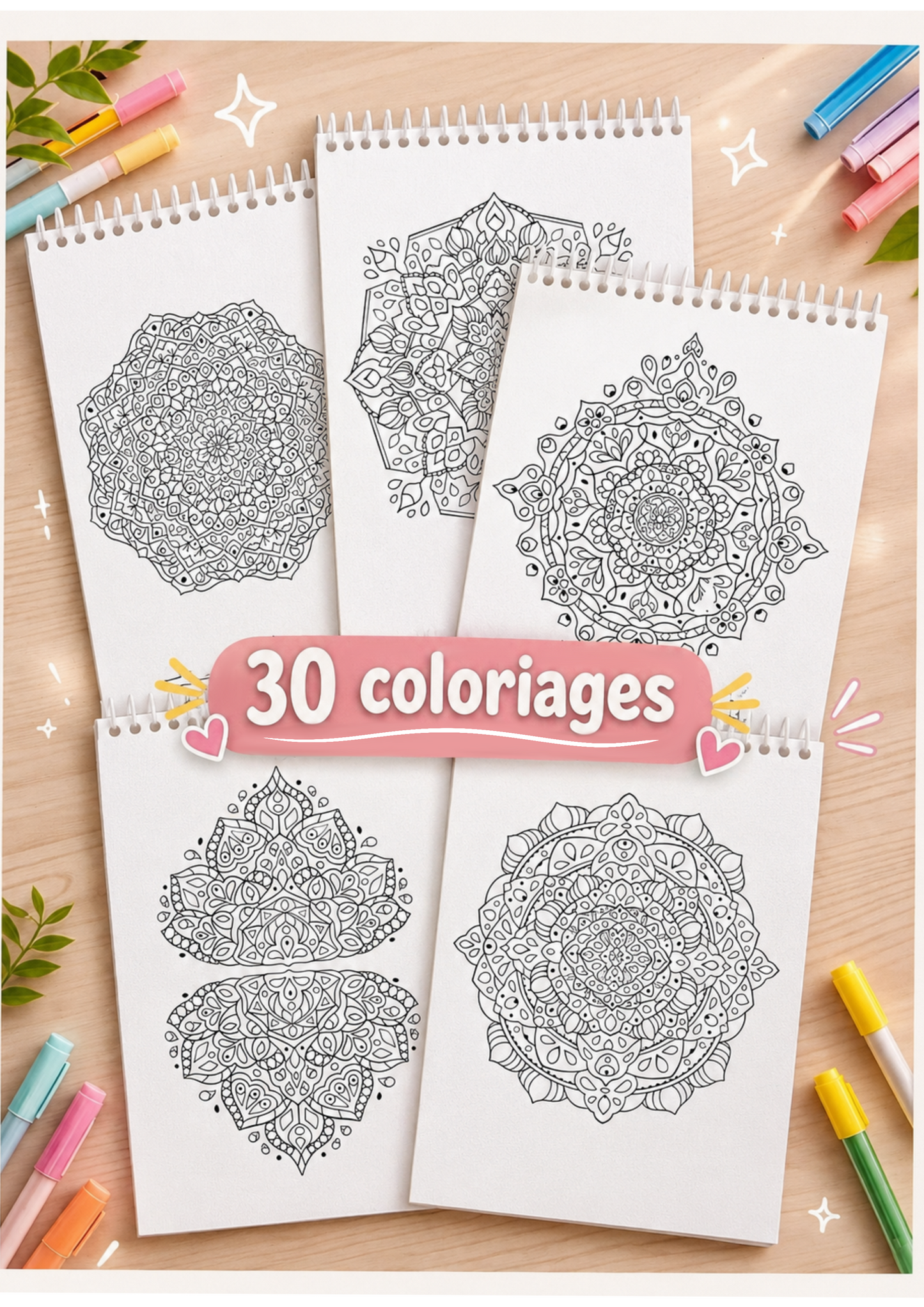 Livre de coloriage thème "Mandala"