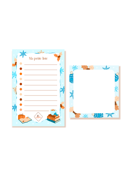 Lots de 2 blocs-notes "Hiver"